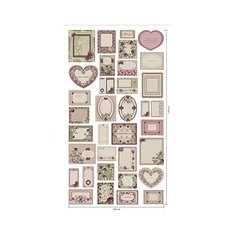 Ткань PePPY Викторианские Розы для пэчворка панель фасовка 60 х 100 см 146±5 г/кв.м Рамки ВР-79