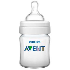 Philips AVENT Бутылочка полипропиленовая Classic+ SCF560/17, 125 мл с рождения, бесцветный