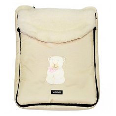 Конверт-мешок Womar North pole в коляску 95 см 1/2 бежевый