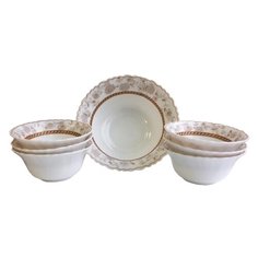 Chinbull Набор салатников Антураж, 7 предметов белый