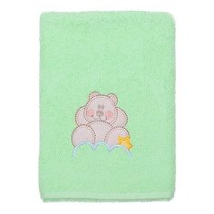 Kidboo Полотенце Мишка на облаке банное 40х70 см зеленый