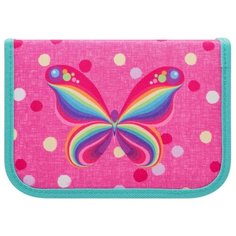 TIGER FAMILY Пенал Nature Quest Rainbow Butterfly (1929 E/G/TG) розовый