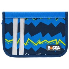 TIGER FAMILY Пенал Nature Quest Collection Zigzag (TGNQSC-B02) синий