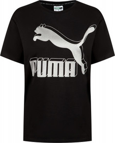 Футболка женская Puma Classics Logo Tee, размер 48-50