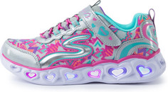 Кроссовки для девочек Skechers Heart Lights, размер 30