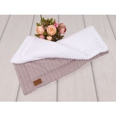 Плед AmaroBaby Exclusive Original Collection 95х85 хлопок / minky Косичка