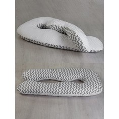 Подушка для беременных AmaroBaby Анатомическа 340х72 (Зигзаг вид серый)