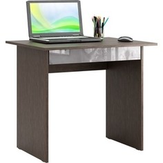 Стол письменный Мастер Милан-2Я глянец (венге-серый) МСТ-СДМ-2Я-ГЛ