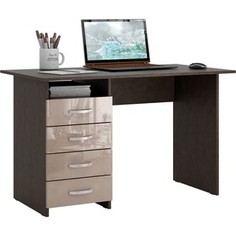 Стол письменный Мастер Милан левый/правый глянец (венге-капучино) МСТ-СДМ-00-ГЛ