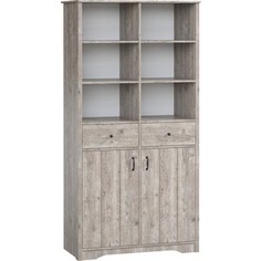 Стеллаж WOODCRAFT Лофт 2 ящика 2 двери