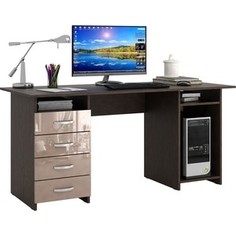 Стол письменный Мастер Милан-6 глянец (венге-капучино) МСТ-СДМ-06-ГЛ