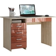 Стол письменный Мастер Милан-1 глянец (дуб сонома-терракот) МСТ-СДМ-01-ГЛ