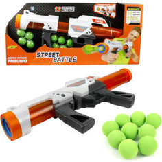 Игрушечное оружие 1Toy Street Battle с мягкими шариками 10 шариков Т13653