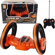 Машинка на радиоуправлении 1Toy Трюковая двухколёсная перевёртыш на радиоупралении вращение на 360 оранжевый Т10944