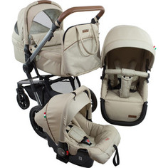 Коляска модульная 3 в 1 Farfello Zuma Trio Comfort бежевый / beige