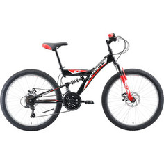 Велосипед Black One Ice FS 24 D чёрный/красный/белый
