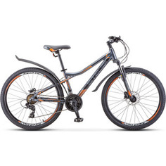 Велосипед Stels Navigator-610 D 26 (V010) 14 антрацитовый/оранжевый
