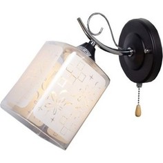 Бра Imex MD.1087-1-W BK+CH 1*60Вт E27