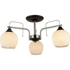 Люстра потолочная Imex MD.0674-3-S CH+BK 3*60Вт Е27