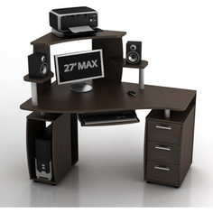 Стол компьютерный ТД Ная Угловой КС-14У Ибис+КН-1 венге