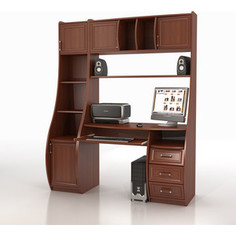 Стол компьютерный ТД Ная Прямой КС-1К Беркут+СФ-403 яблоня локарно