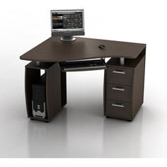 Стол компьютерный ТД Ная Угловой КС-12У Ибис венге