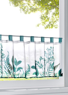 Занавеска кухонная с цветочным принтом Bonprix