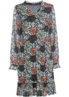 Платье из трикотажа и сеточки Bonprix