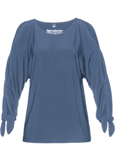 Футболка с вырезами на рукавах Bonprix