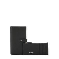 Кожаное портмоне с футляром для кредитных карт Saint Laurent