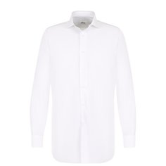 Хлопковая сорочка с воротником кент Brioni