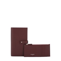 Кожаное портмоне с футляром для кредитных карт Saint Laurent