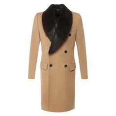 Пальто из смеси шерсти и кашемира Dolce & Gabbana
