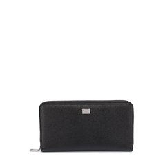 Кожаное портмоне на молнии с отделением для кредитных карт Dolce & Gabbana