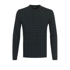 Поло из вискозы с длинными рукавами Giorgio Armani