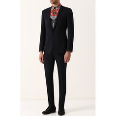 Шерстяной костюм с пиджаком на одной пуговице Dolce & Gabbana