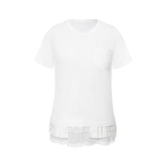 Хлопковая футболка Sacai