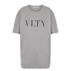 Хлопковая футболка с логотипом бренда Valentino