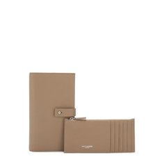 Кожаное портмоне с футляром для кредитных карт Saint Laurent