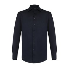 Льняная рубашка с итальянским воротником Giorgio Armani