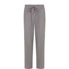 Укороченные шерстяные брюки с эластичным поясом Escada Sport