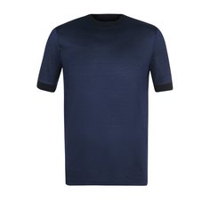 Шелковая футболка с круглым вырезом Giorgio Armani