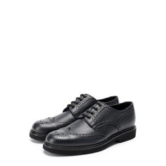 Кожаные дерби с брогированием Giorgio Armani