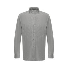 Рубашка из вискозы с воротником мандарин Giorgio Armani