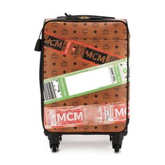 Кожаный дорожный чемодан MCM