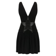 Платье со звездой Saint Laurent
