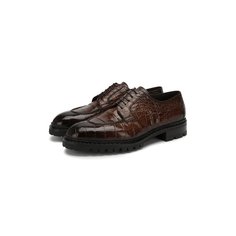 Дерби из кожи аллигатора Santoni Precious