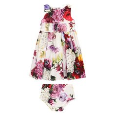 Комплект из хлопкового платья и шорт Dolce & Gabbana