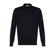 Поло из смеси шерсти и кашемира с длинными рукавами Brunello Cucinelli