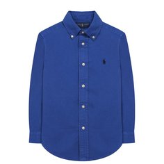 Хлопковая рубашка с воротником button down Ralph Lauren